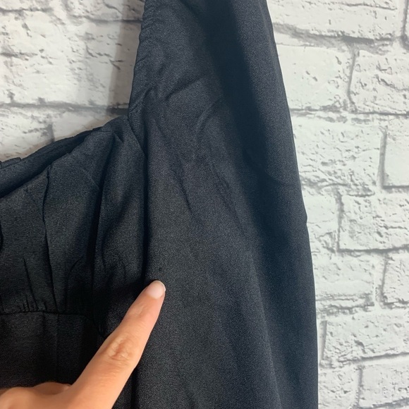 Princess Polly milkmaid Bodysuit Square
Neck Balloon Long Sleeve sz 10 Black - Picture 11 of 16